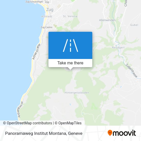 Panoramaweg Institut Montana map