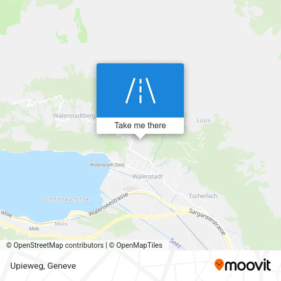 Upieweg map