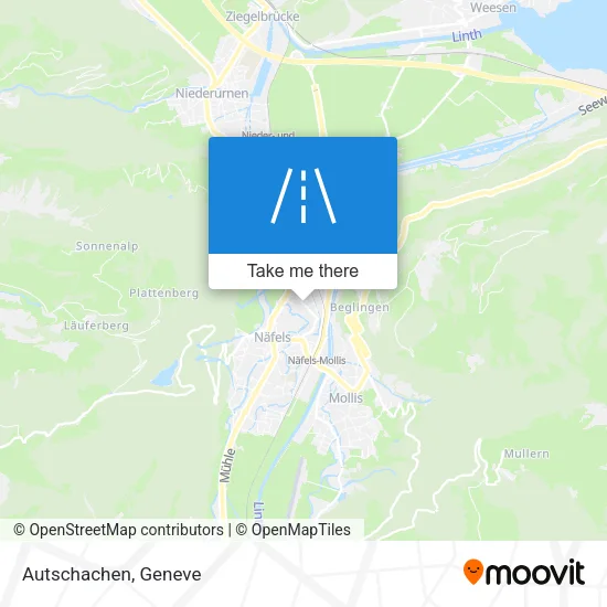 Autschachen map