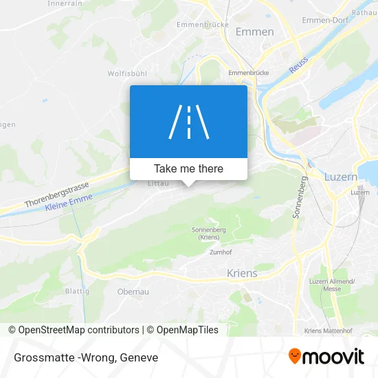 Grossmatte -Wrong map