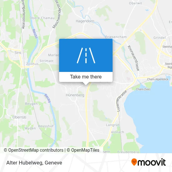 Alter Hubelweg map