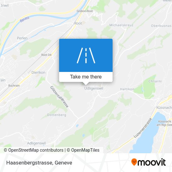 Haasenbergstrasse map