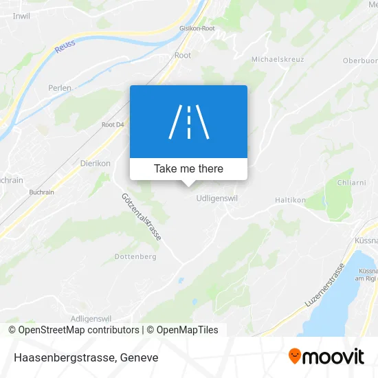 Haasenbergstrasse map