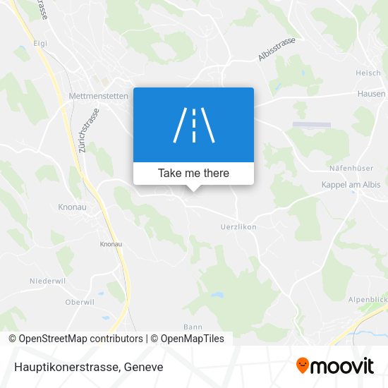 Hauptikonerstrasse map