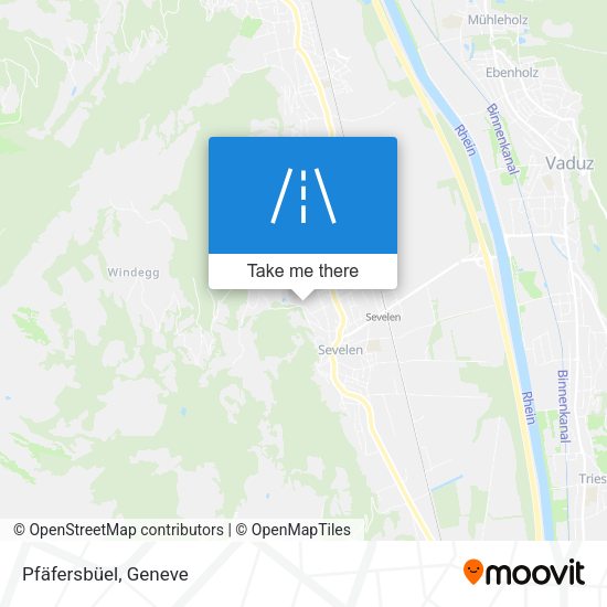 Pfäfersbüel map