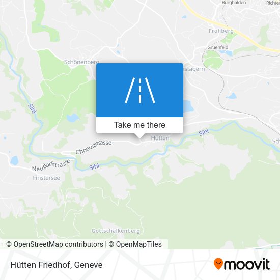 Hütten Friedhof map