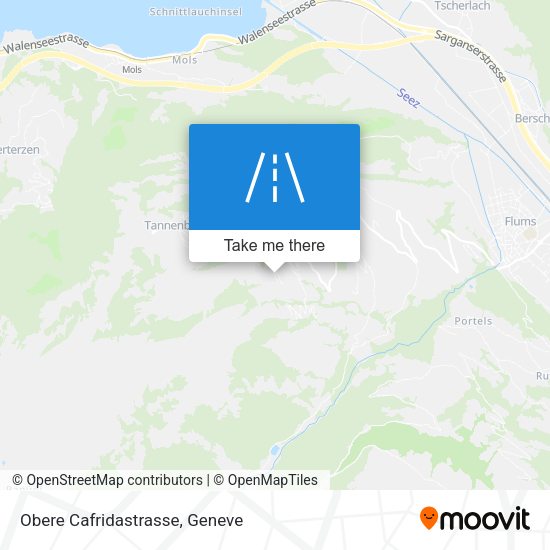Obere Cafridastrasse map