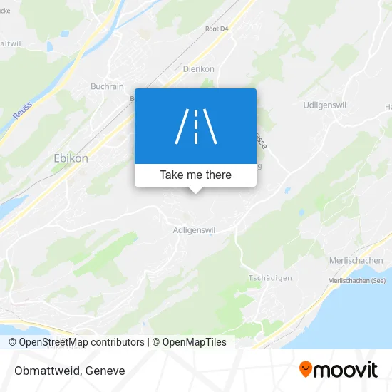 Obmattweid map