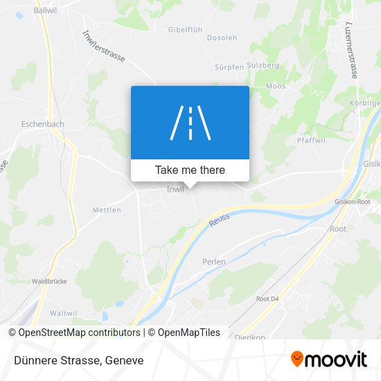 Dünnere Strasse map