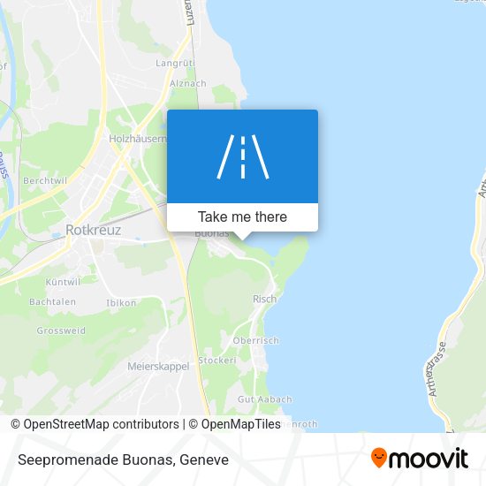 Seepromenade Buonas map