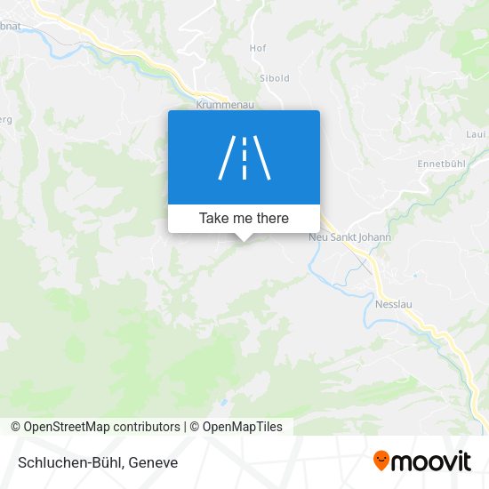 Schluchen-Bühl map