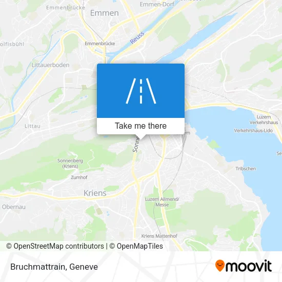 Bruchmattrain map