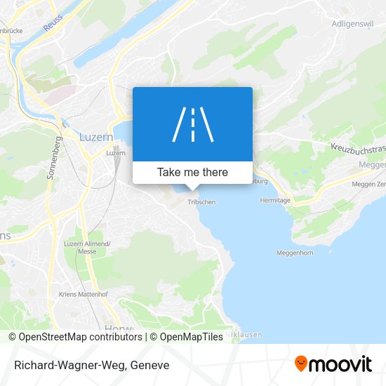 Richard-Wagner-Weg map