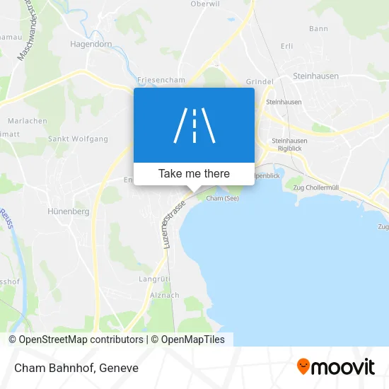 Cham Bahnhof map