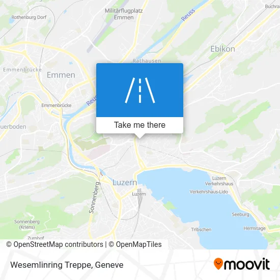 Wesemlinring Treppe map