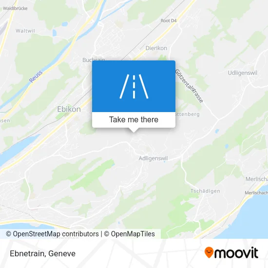 Ebnetrain map