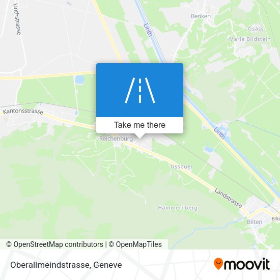 Oberallmeindstrasse map