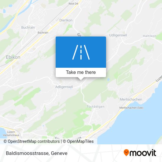 Baldismoosstrasse map