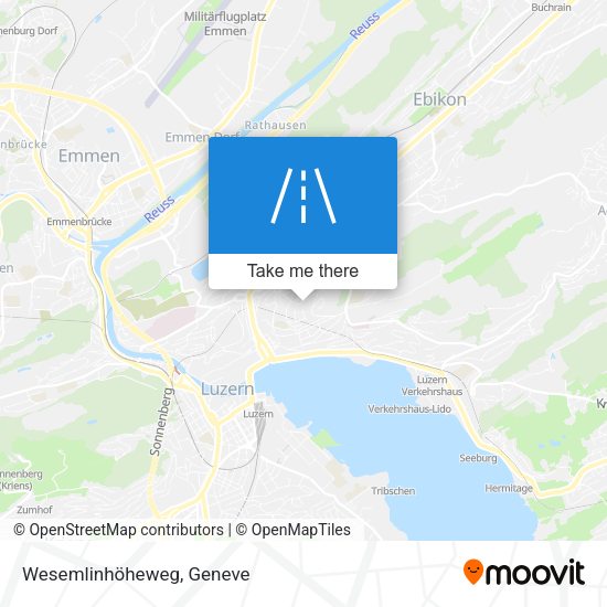 Wesemlinhöheweg map