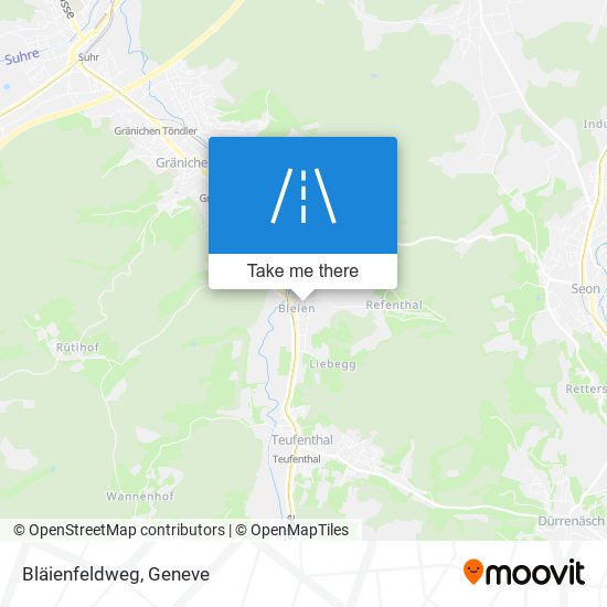 Bläienfeldweg map
