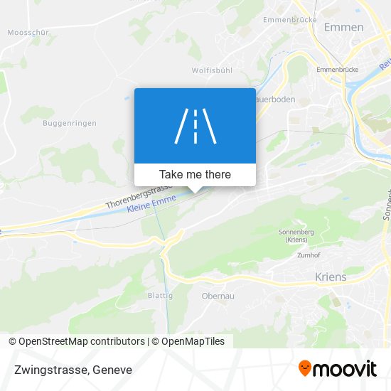 Zwingstrasse map