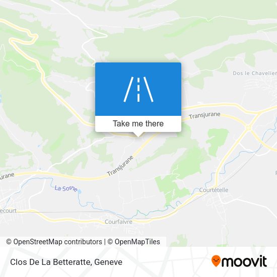Clos De La Betteratte map
