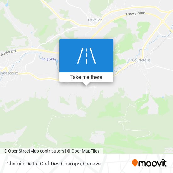 Chemin De La Clef Des Champs map