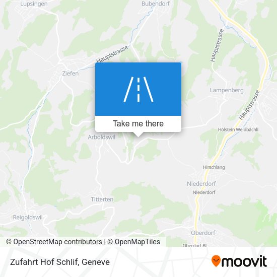 Zufahrt Hof Schlif map