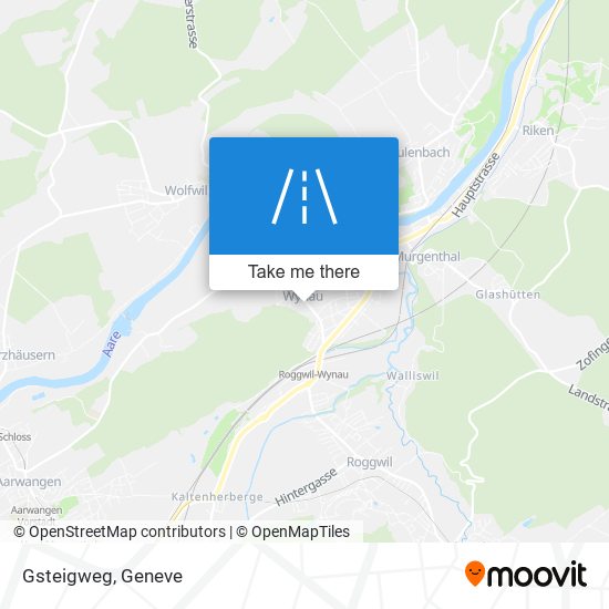 Gsteigweg map