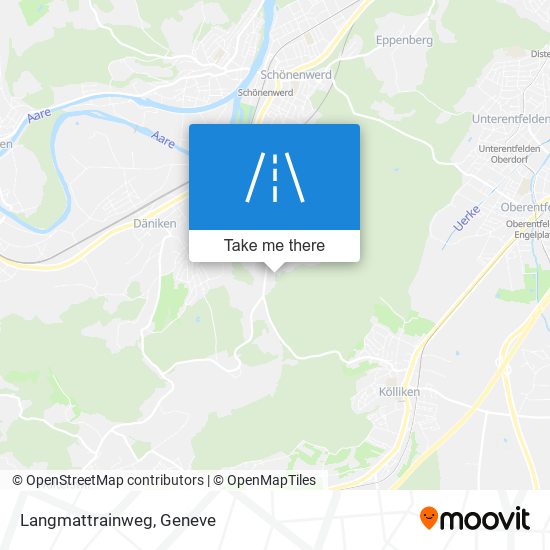 Langmattrainweg map