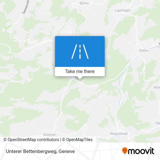 Unterer Bettenbergweg map