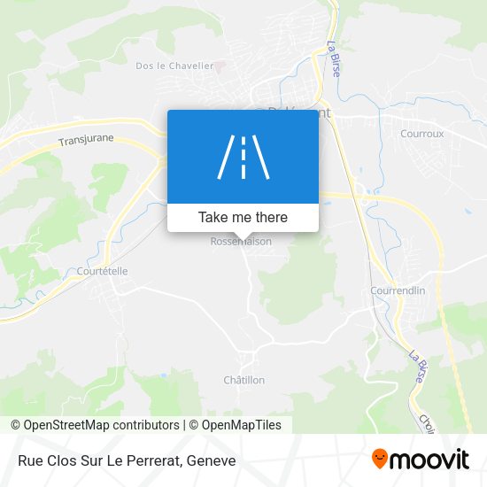 Rue Clos Sur Le Perrerat map