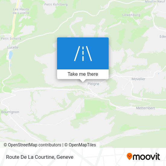 Route De La Courtine map