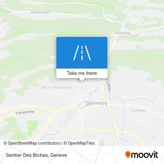 Sentier Des Biches map