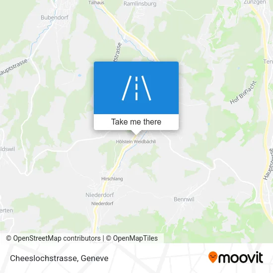 Cheeslochstrasse map
