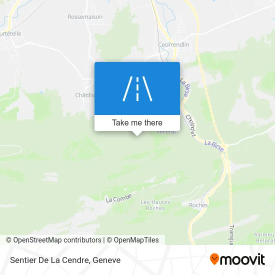 Sentier De La Cendre map