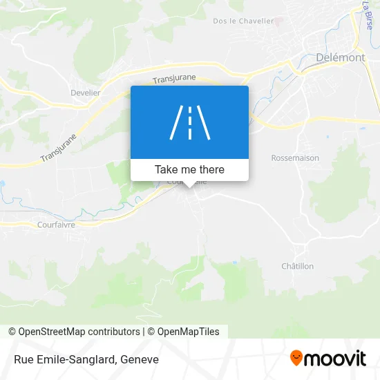 Rue Emile-Sanglard map