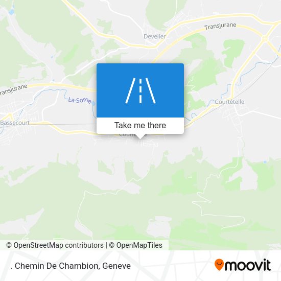 . 	Chemin De Chambion map
