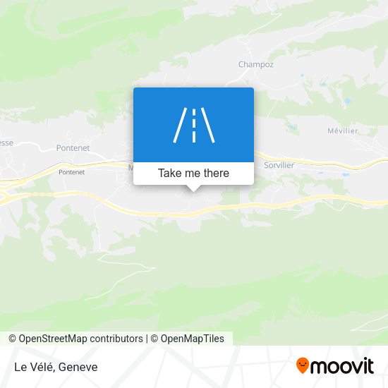 Le Vélé map