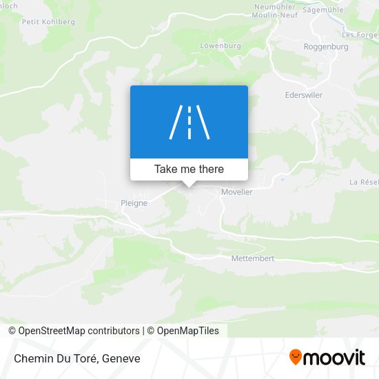 Chemin Du Toré map