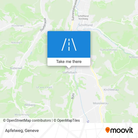 Apfelweg map