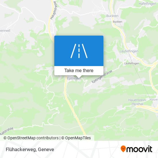 Flühackerweg map