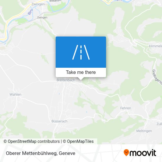 Oberer Mettenbühlweg map