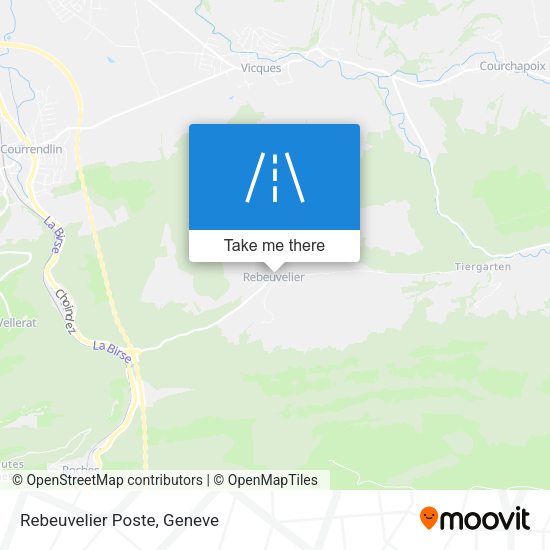 Rebeuvelier Poste map