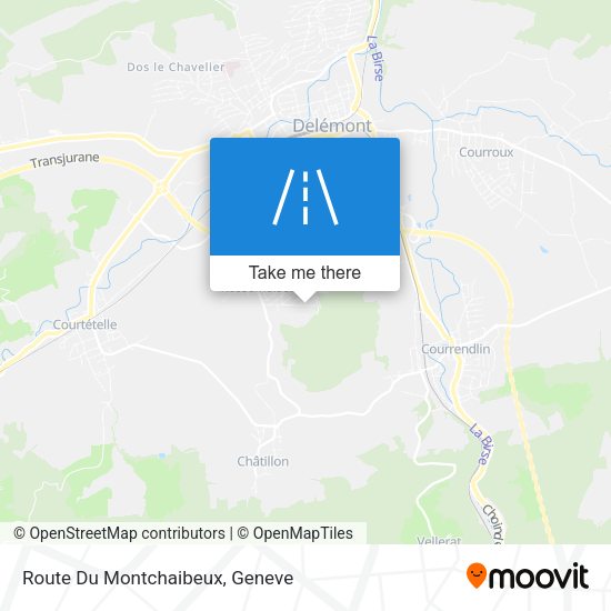 Route Du Montchaibeux map