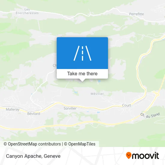 Canyon Apache map