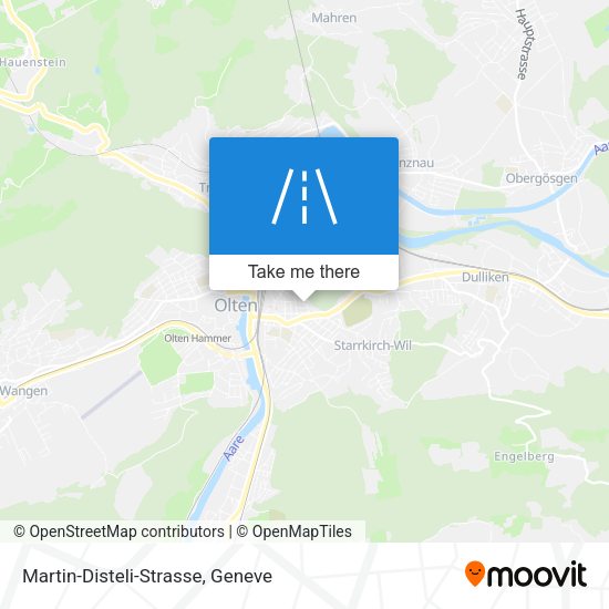 Martin-Disteli-Strasse map
