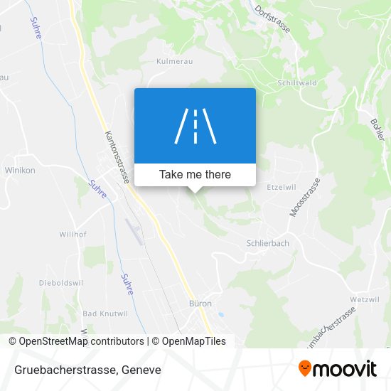 Gruebacherstrasse map