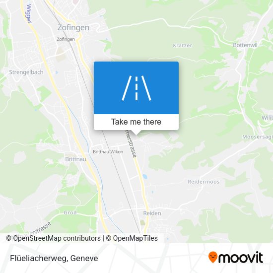 Flüeliacherweg map