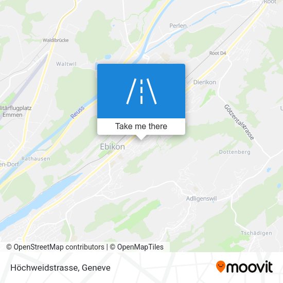 Höchweidstrasse map